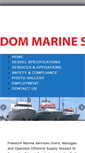 Mobile Screenshot of freedom-marine.com