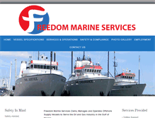 Tablet Screenshot of freedom-marine.com